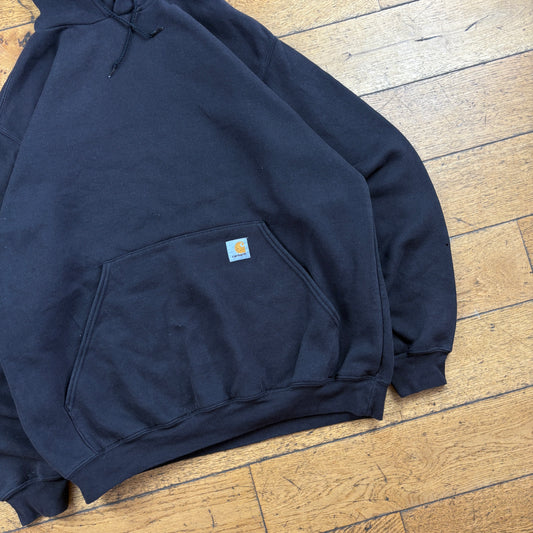 Vintage Carhartt Black Hoodie Sweatshirt - XL