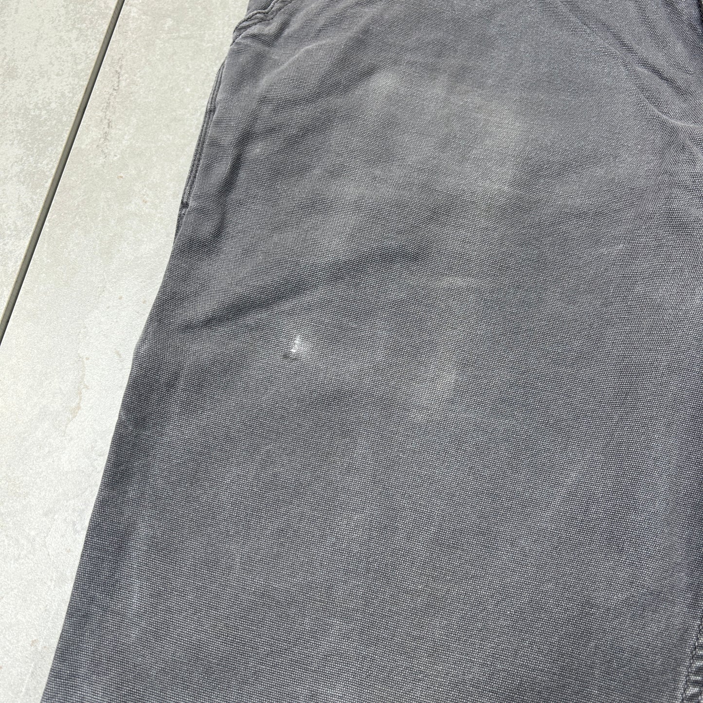 Vintage Carhartt Grey Workwear Carpenter Baggy Trousers - 34