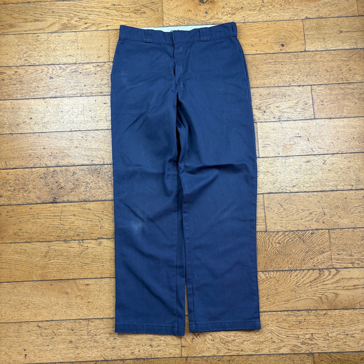 Vintage Dickies 874 Navy Skate Baggy Trousers - 34