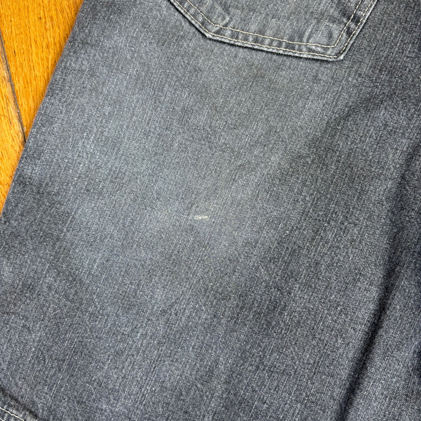Vintage Embroidered Hip Hop Black Grey Baggy Shorts Jorts - 34