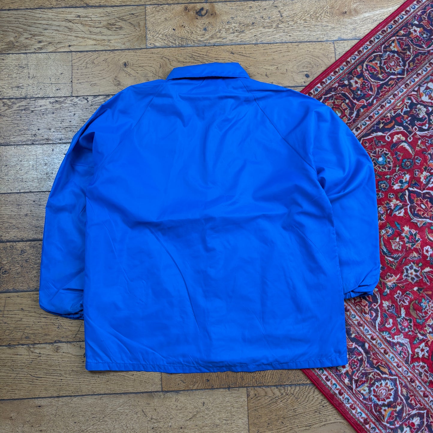 Vintage Blue Nylon Coach Harrington Jacket - L