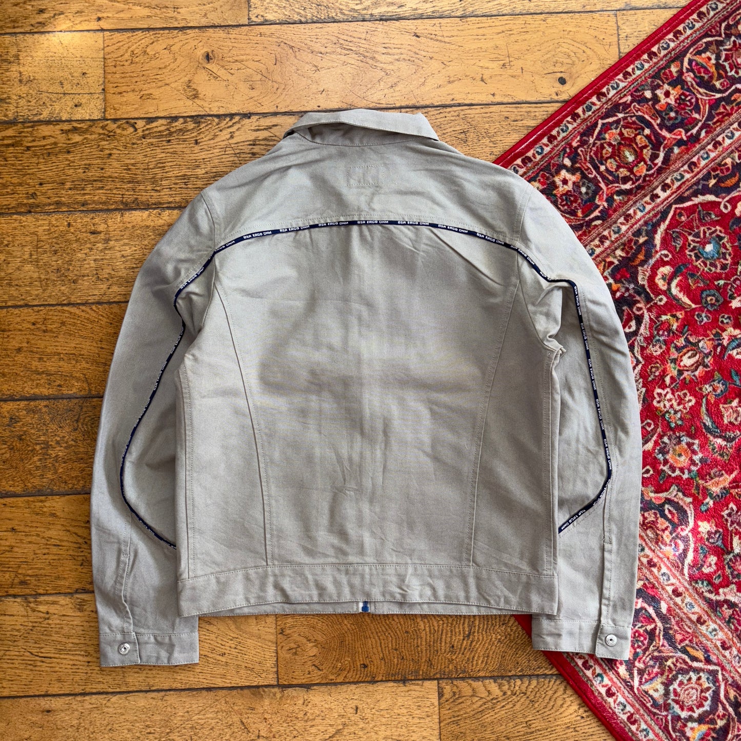 Vintage BSA Brown Cream Workwear Detroit Harrington Jacket - S