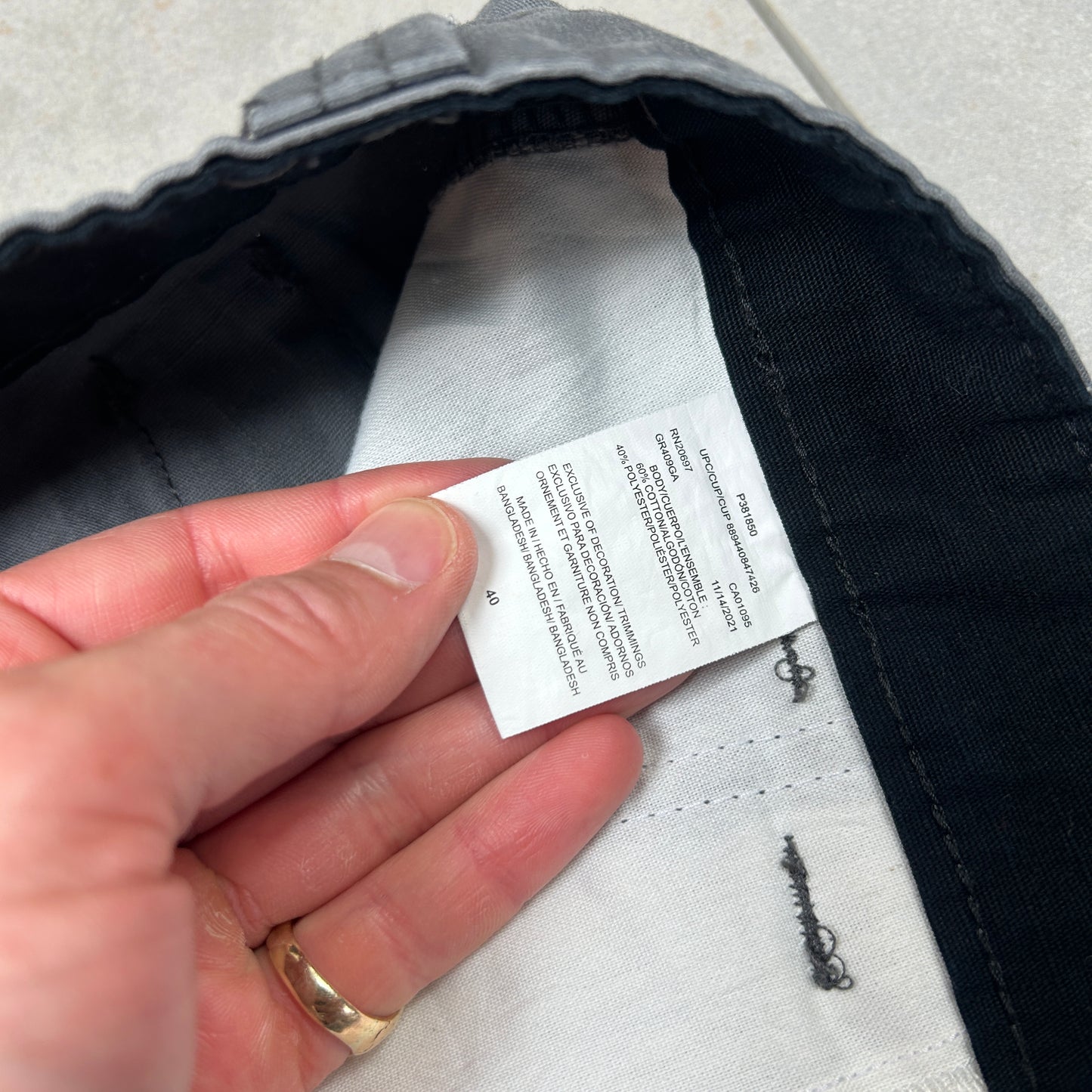 Vintage Dickies Workwear Carpenter Grey Baggy Shorts - 40