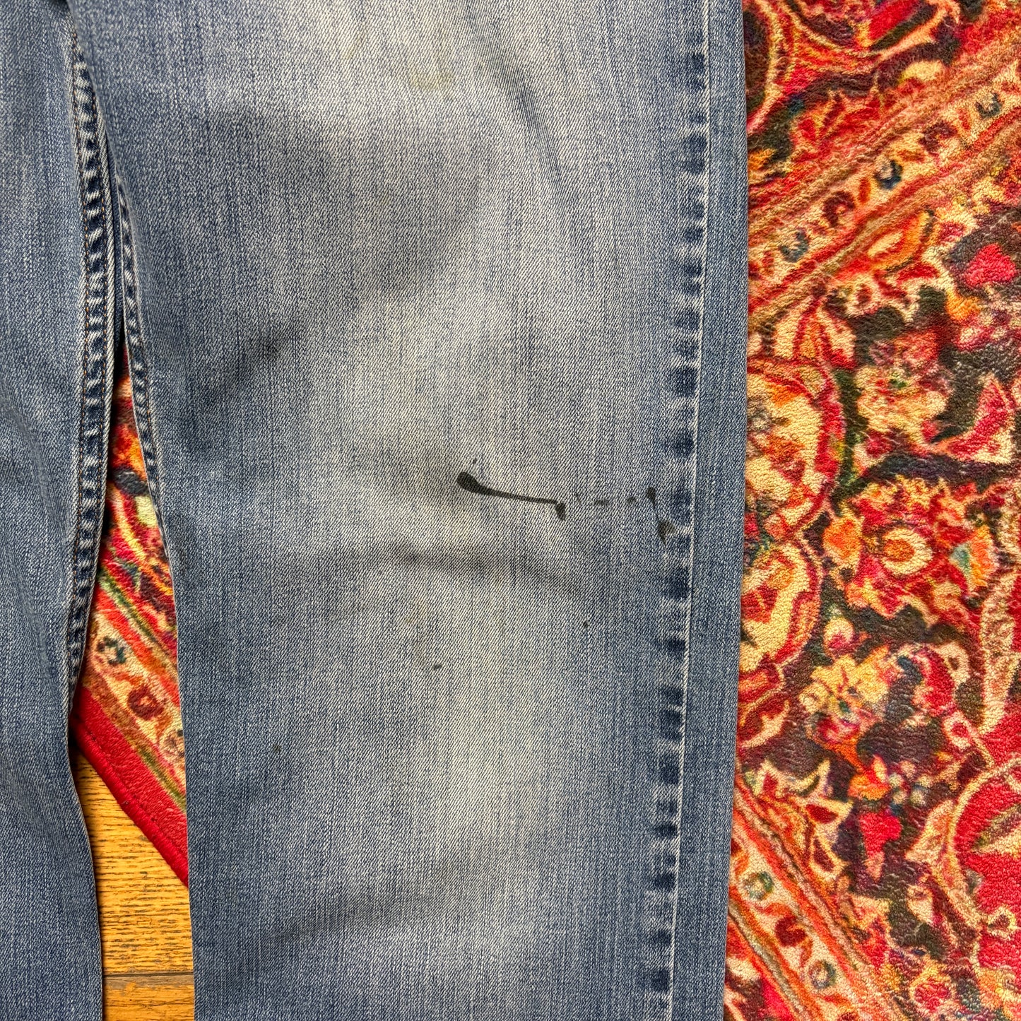Vintage Carhartt Workwear Carpenter Straight Blue Jeans - 32R