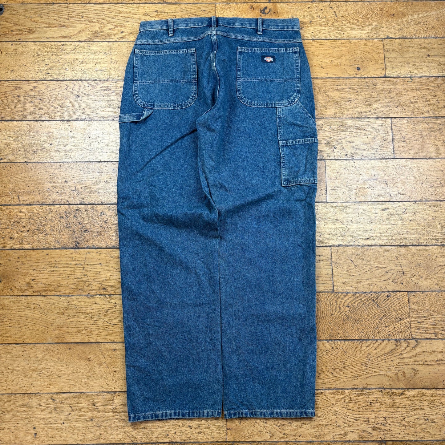 Vintage Dickies Blue Workwear Carpenter Baggy Jeans - 38
