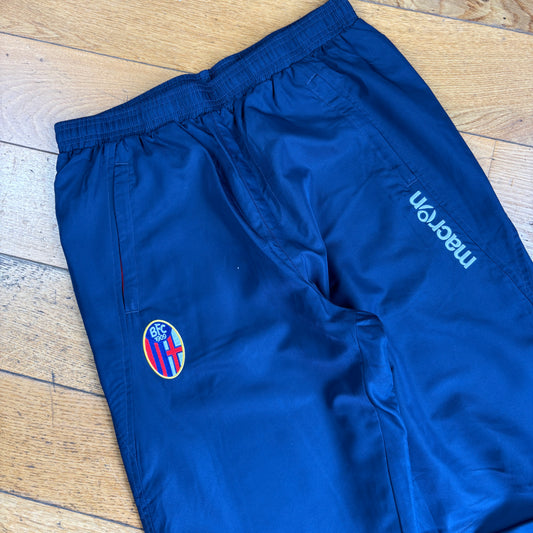 Vintage Bologna FC Navy Baggy Tracksuit Sweatpants Track Pants Bottoms - S