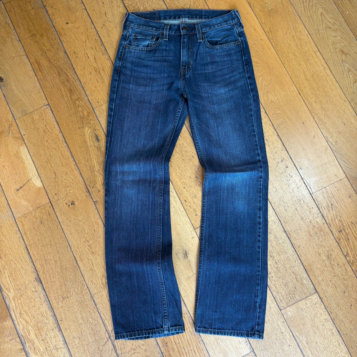 Vintage Levis 527 Bootcut Dark Blue Denim Jeans - 29