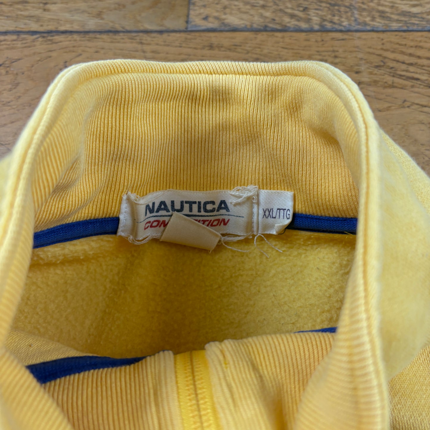 Vintage Nautica Yellow Embroidered Sweatshirt - XXL