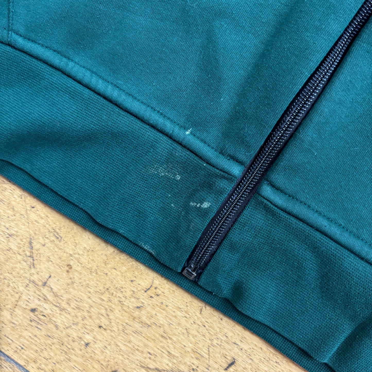 Vintage Ralph Lauren Green Zip Embroidered Hoodie Sweatshirt - L