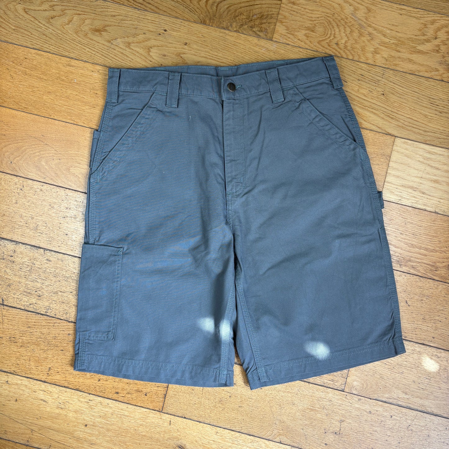 Vintage Carhartt Grey Workwear Baggy Carpenter Shorts - 34