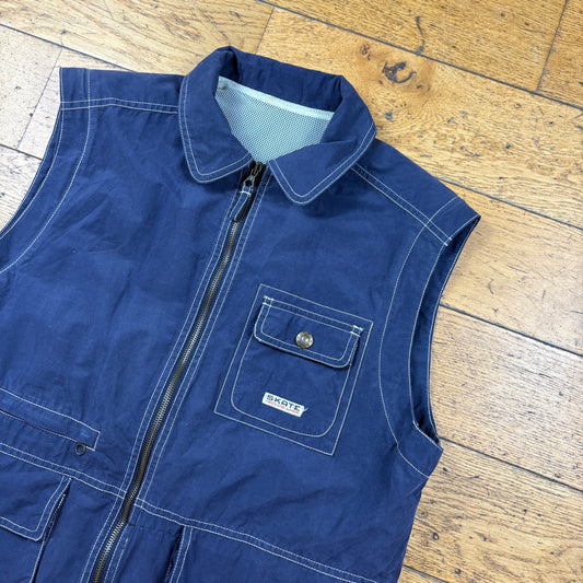 Vintage Skate Navy Gilet Vest - M
