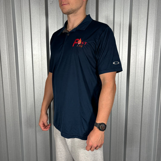 Oakley Navy Blue Polo T Shirt - L