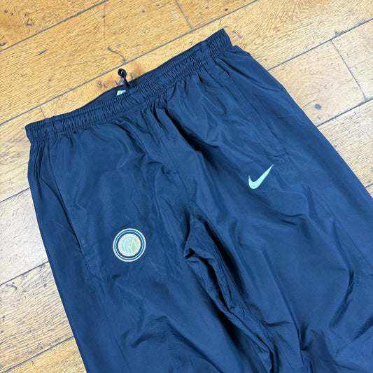 Vintage Nike Inter Milan Black Baggy Tracksuit Bottoms - M