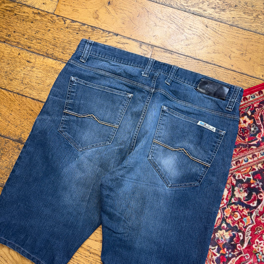 Vintage Blue Denim Shorts - 36