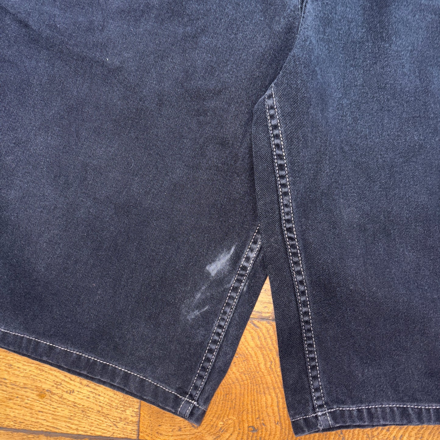 Vintage Ecko Unltd Black Embroidered Y2K Hip Hop Baggy Jeans Shorts Jorts - 40