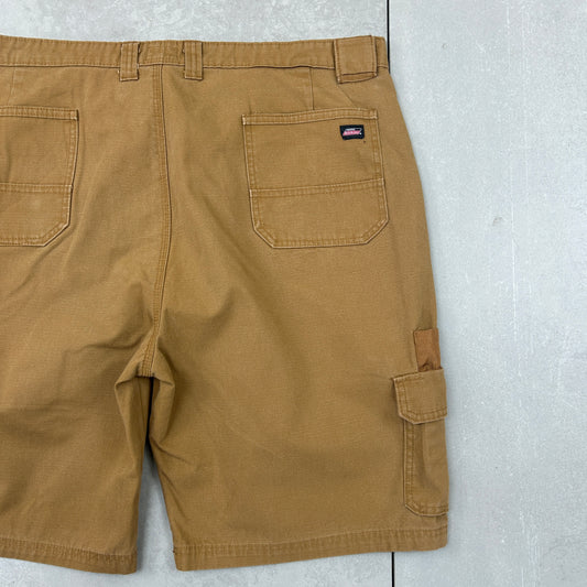 Vintage Dickies Workwear Carpenter Brown Baggy Shorts - 44