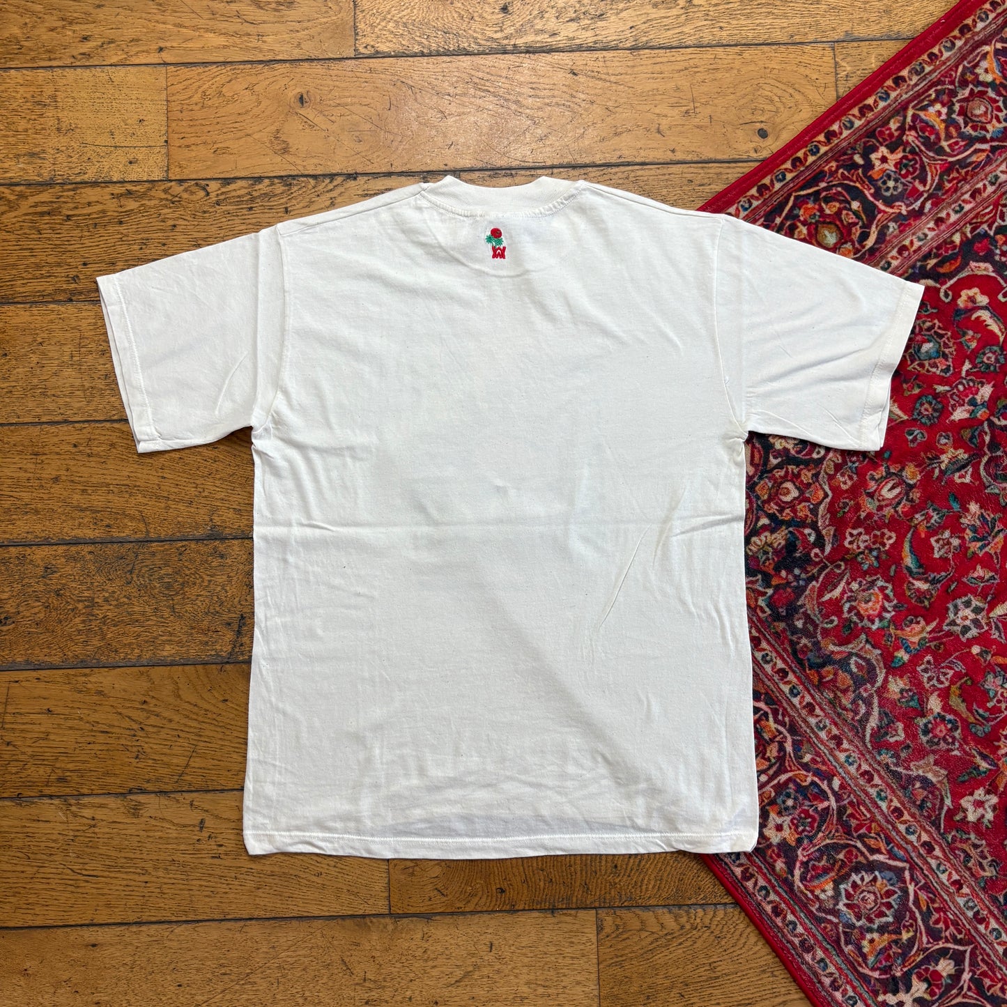 Vintage 90s Flamingo White Single Stitch Graphic T-Shirt - S