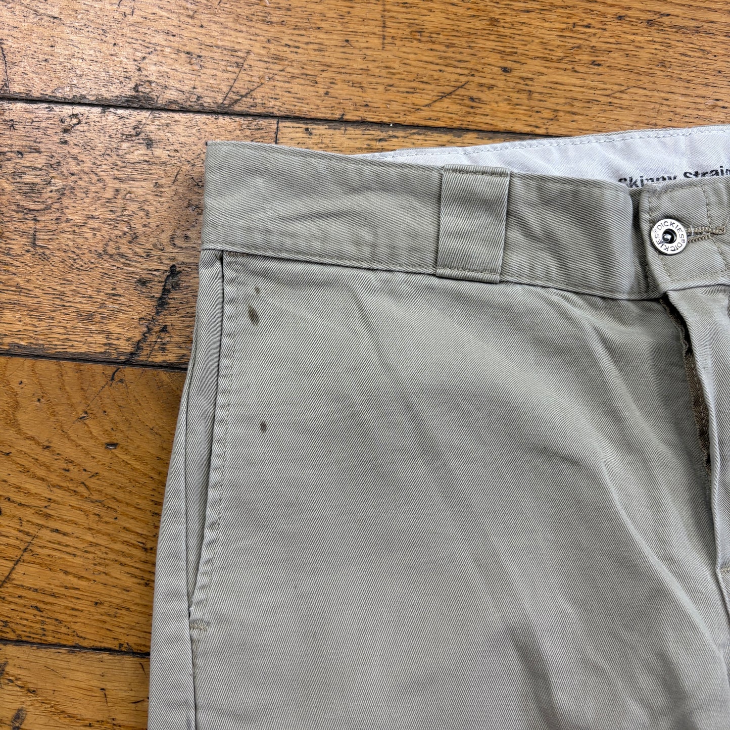 Vintage Dickies 874 Cream Skate Trousers - 36