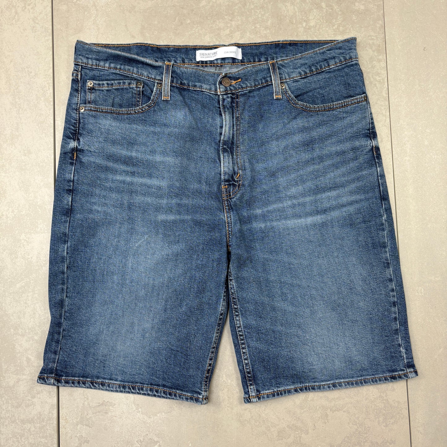 Vintage Levis Baggy Blue Denim Shorts - 40