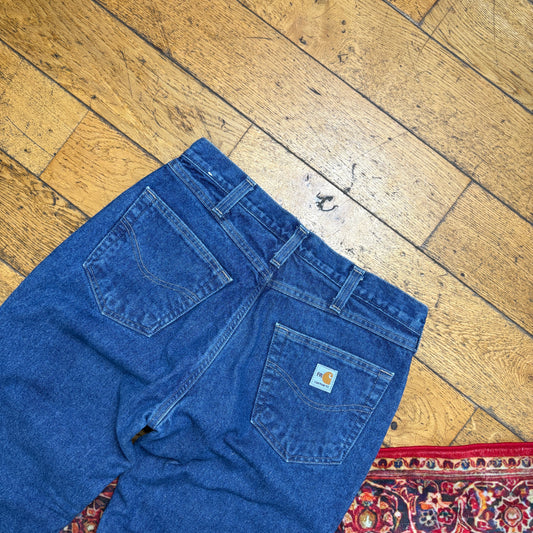 Vintage Carhartt Blue Workwear Carpenter Straight Jeans - 32