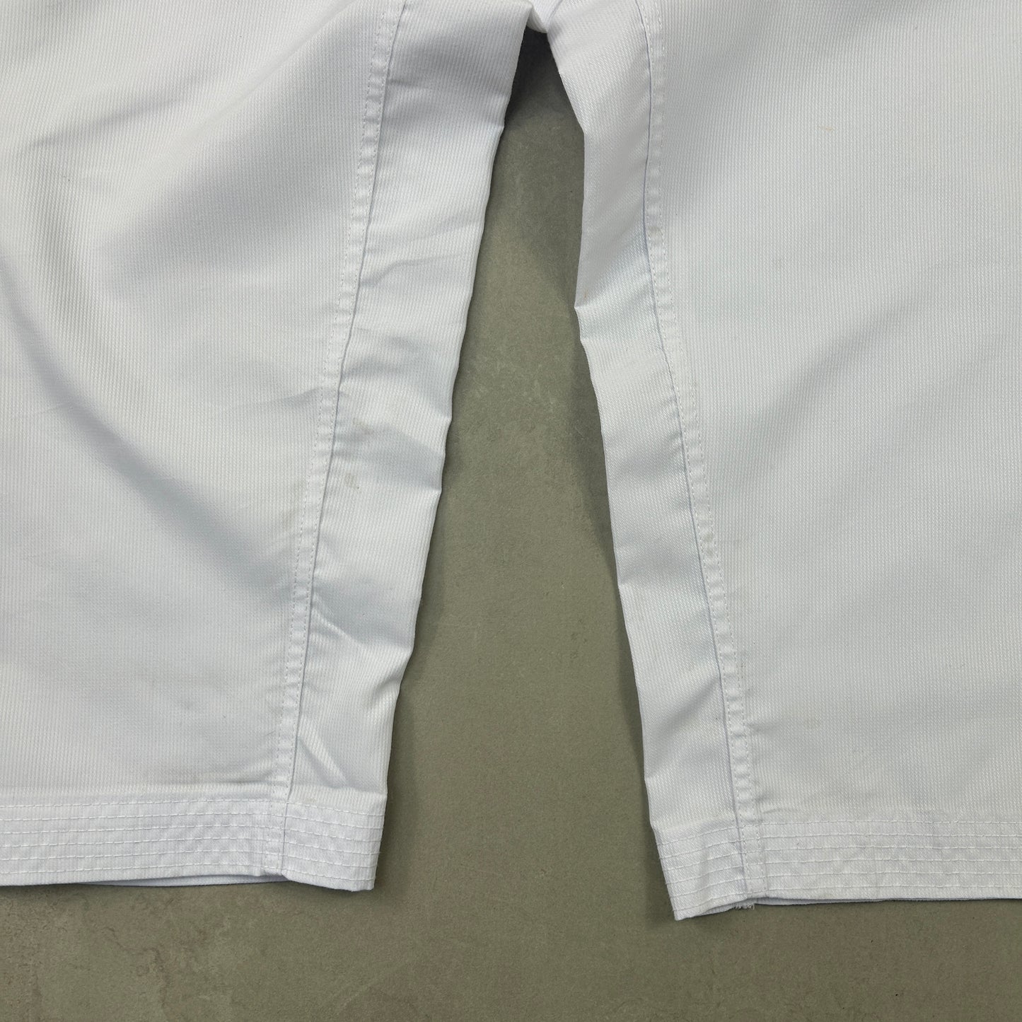 Vintage Adidas White Baggy Tracksuit Sweatpants Track Pants Bottoms - Size 6