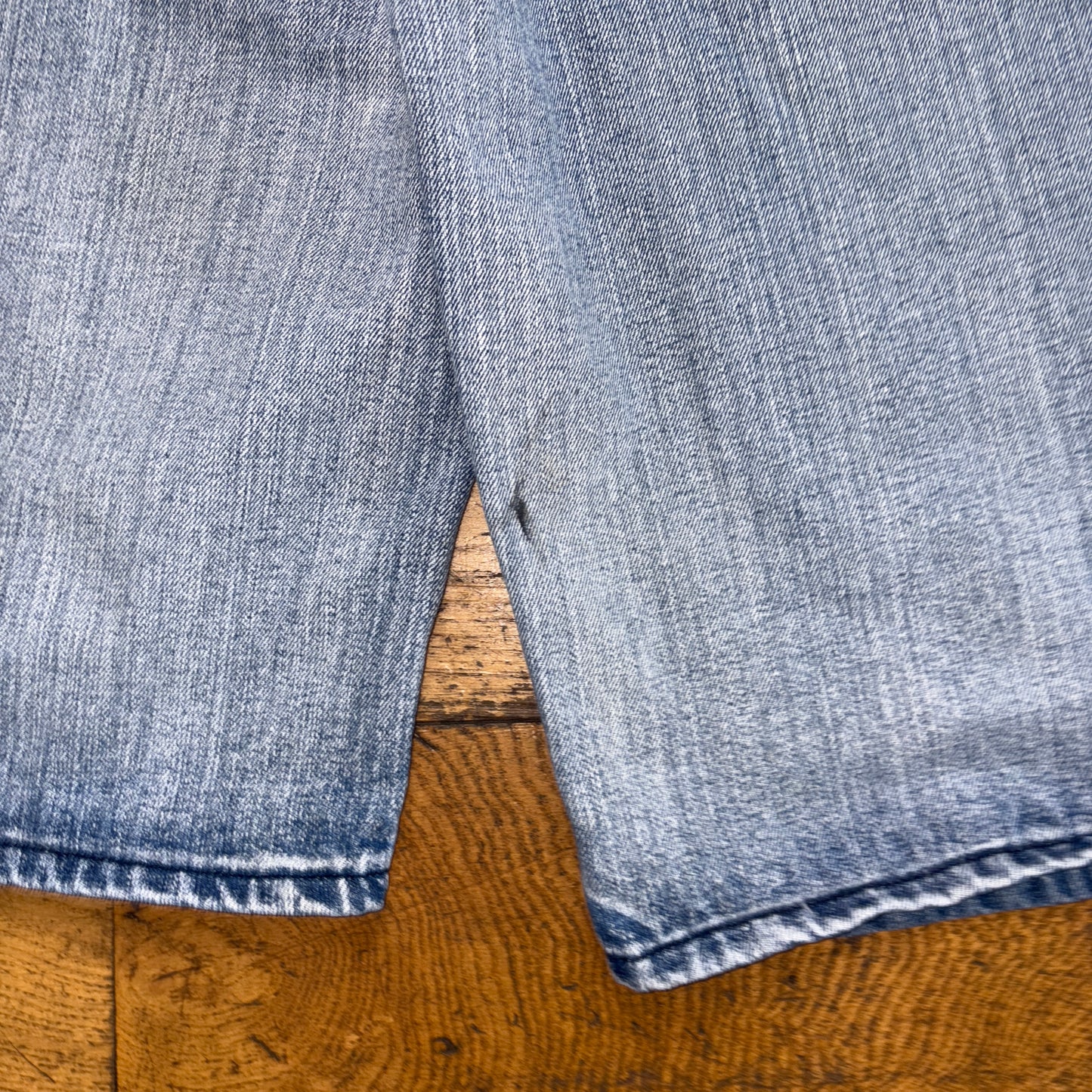 Vintage GS115 Blue Embroidered Y2K Hip Hop Baggy Jeans Shorts Jorts - 40