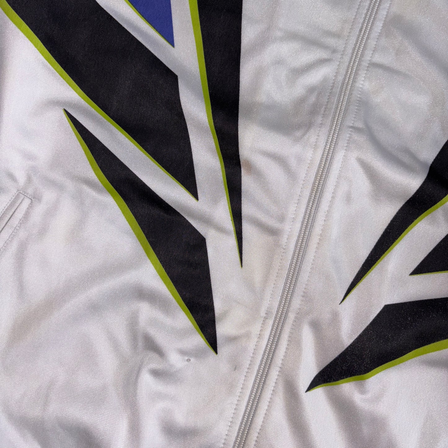 Vintage Adidas White 90s Tracksuit Track Shell Windbreaker Jacket - XL