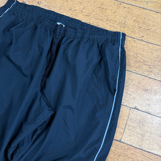 Vintage Champion Black Baggy Tracksuit Sweatpants Track Pants Bottoms - XXL