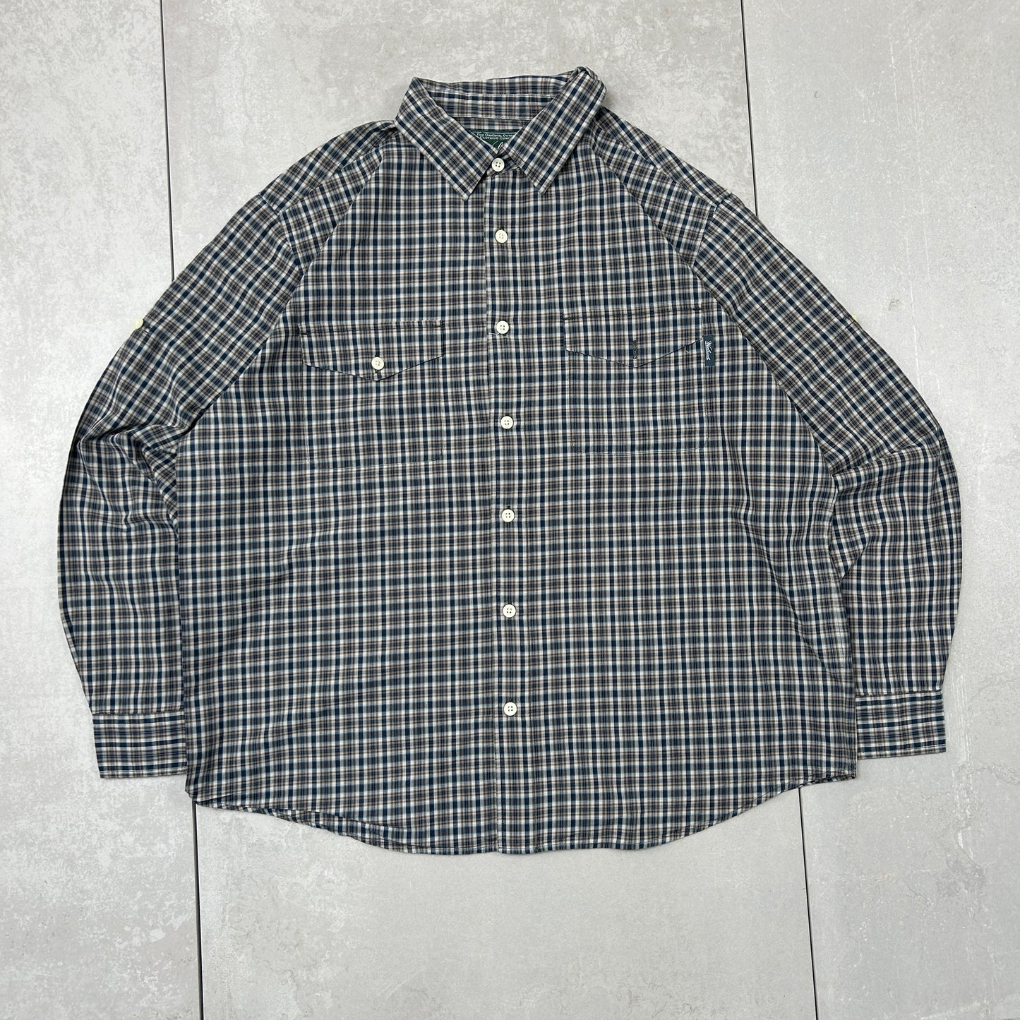 Vintage Woolrich Blue Check Shirt - XL