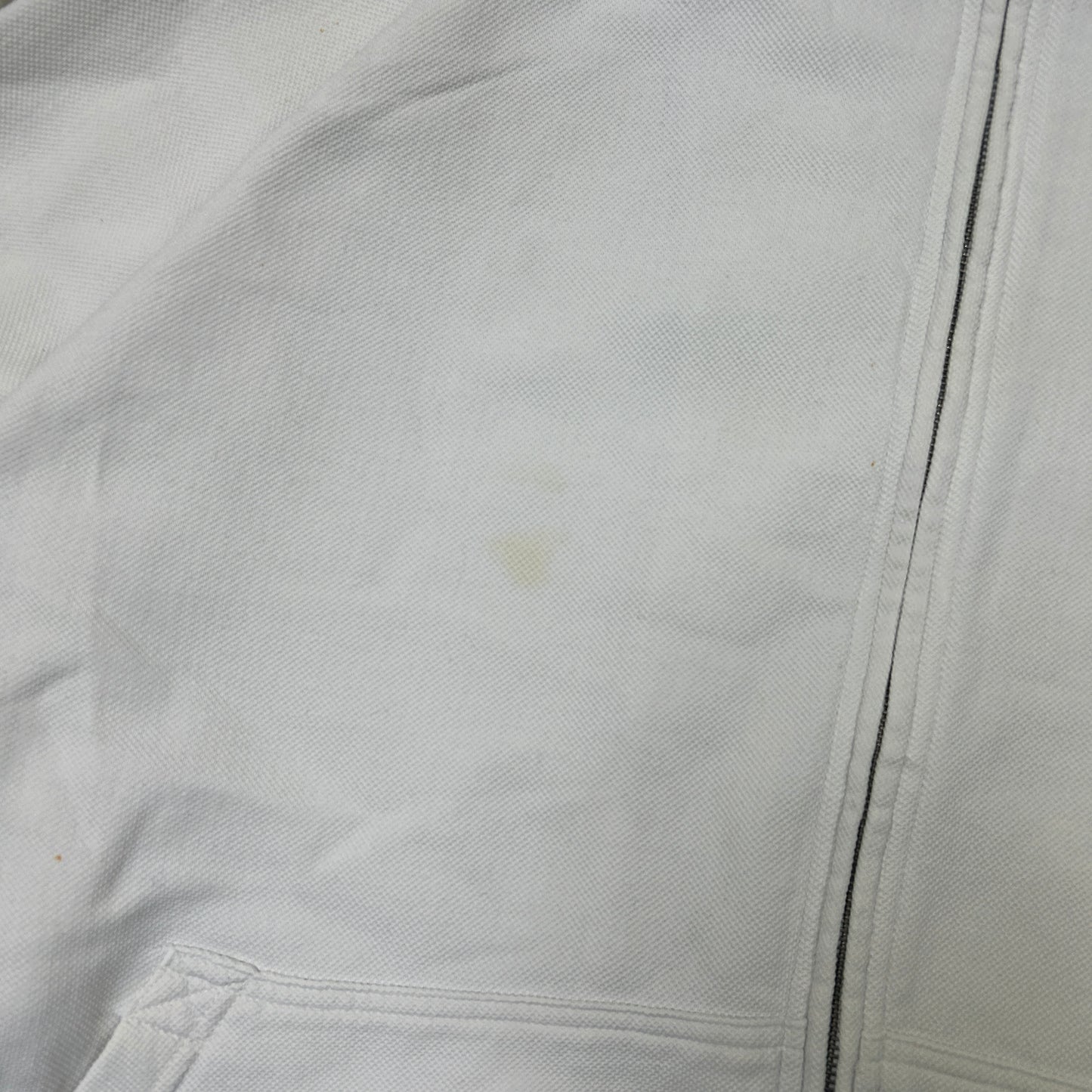 Vintage 90s Nike Court White Embroidered Zip Sweatshirt - XL