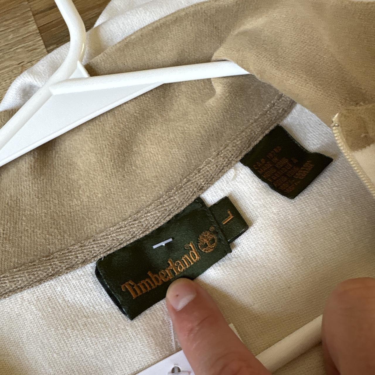 Vintage Timberland Cream Quarter Zip Sweatshirt - L