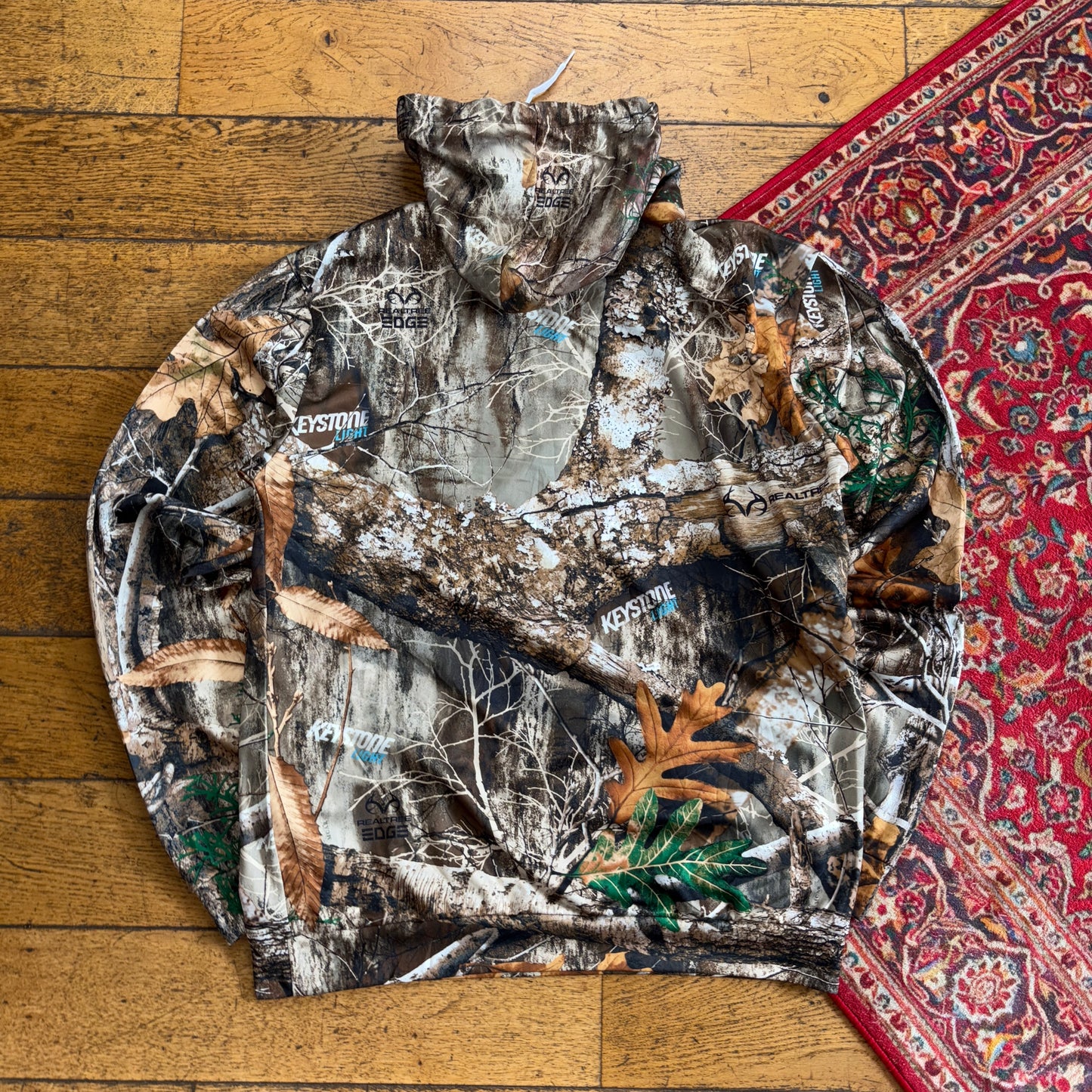 Vintage Realtree Camo Green Hoodie Sweatshirt - M