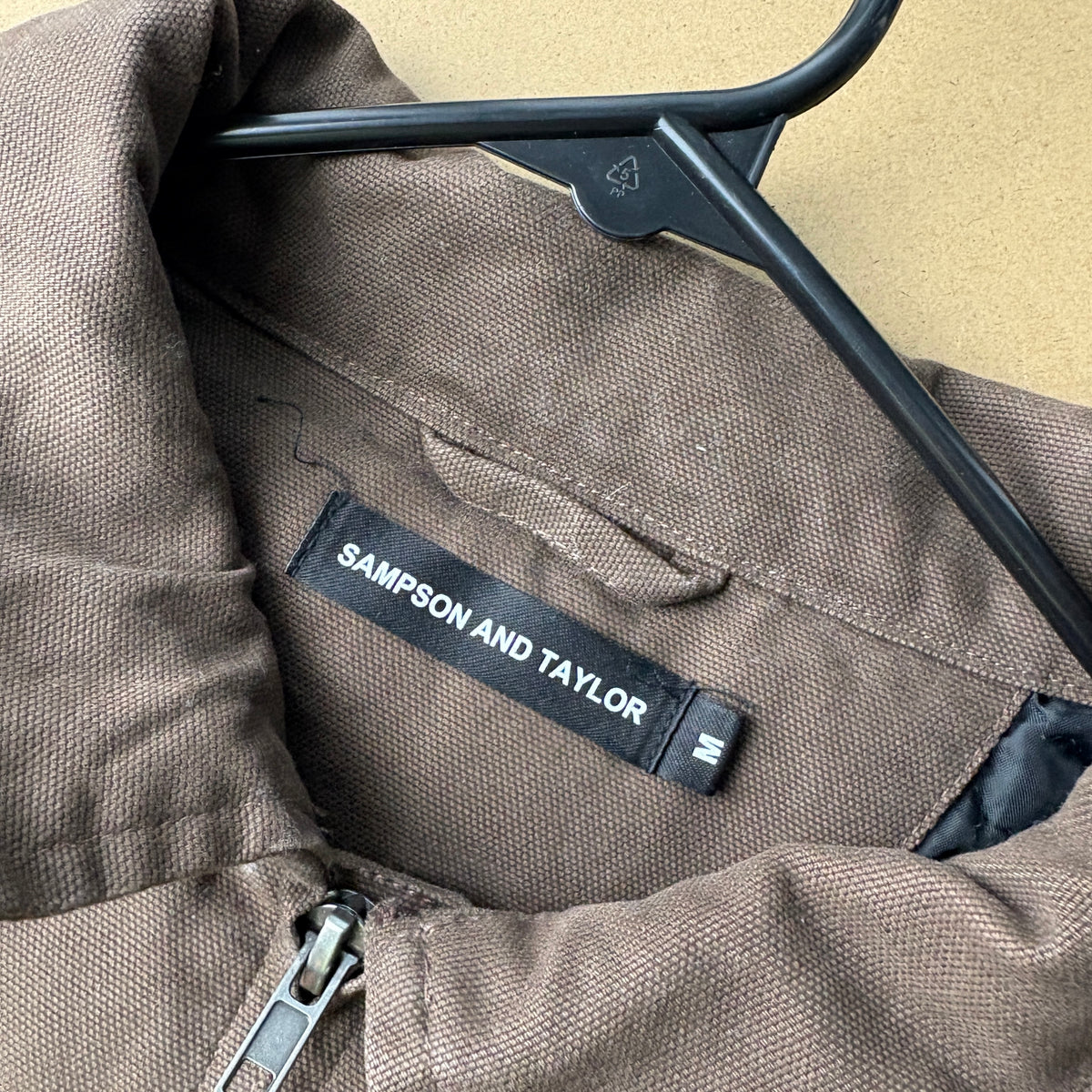 Brown Sampson and Taylor Bronze Snakeshop Boxy Detroit Workwear Jacket - M