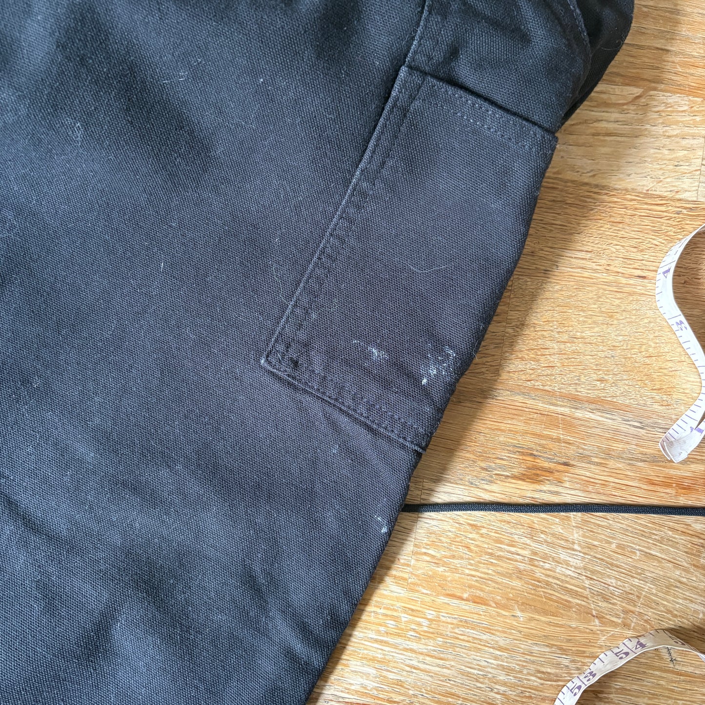 Vintage Carhartt Black Double Knee Workwear Carpenter Baggy Trousers - 32R