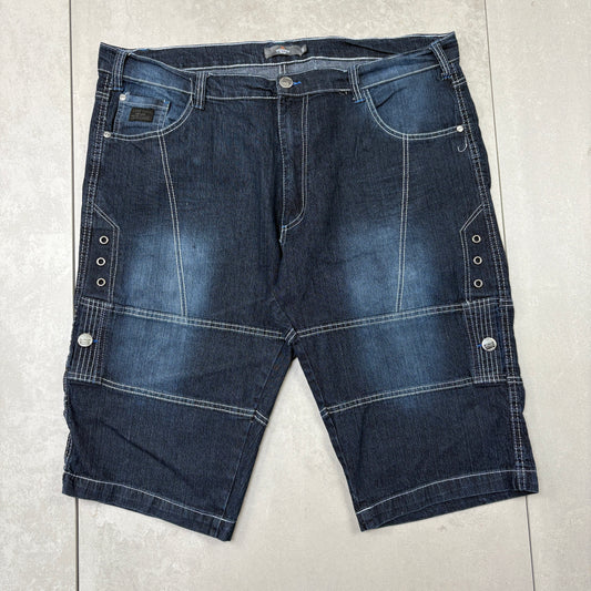 Vintage Hip Hop Baggy Blue Shorts Jorts - 40