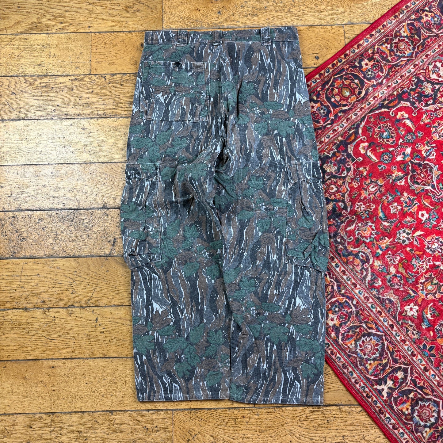 Vintage Real Tree Camo Green Hunting Workwear Trousers - 34