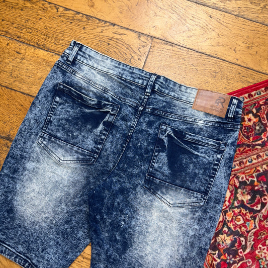 Vintage Denim Blue Shorts - 36