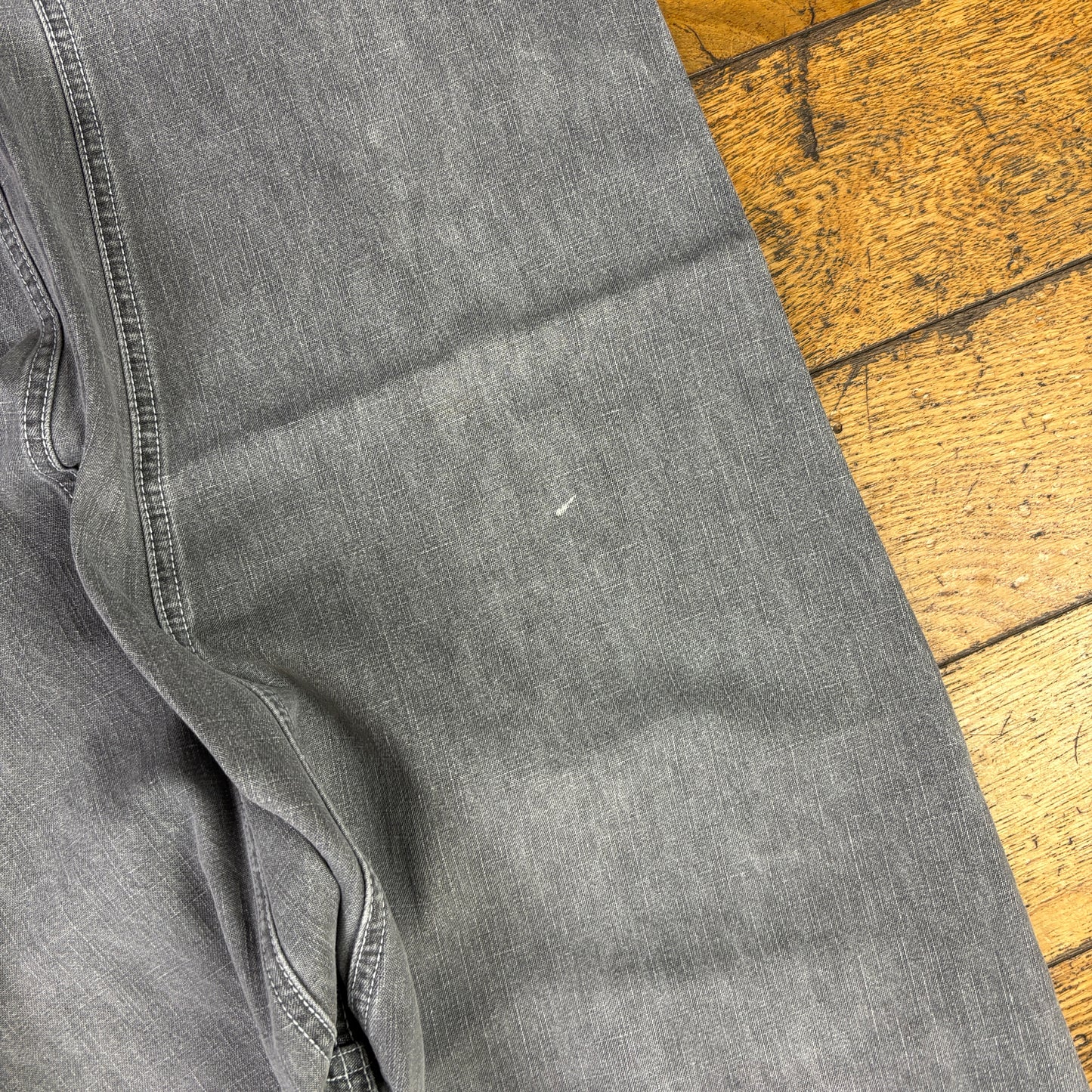 Vintage Enyce Grey Embroidered Y2K Hip Hop Baggy Jeans - 34