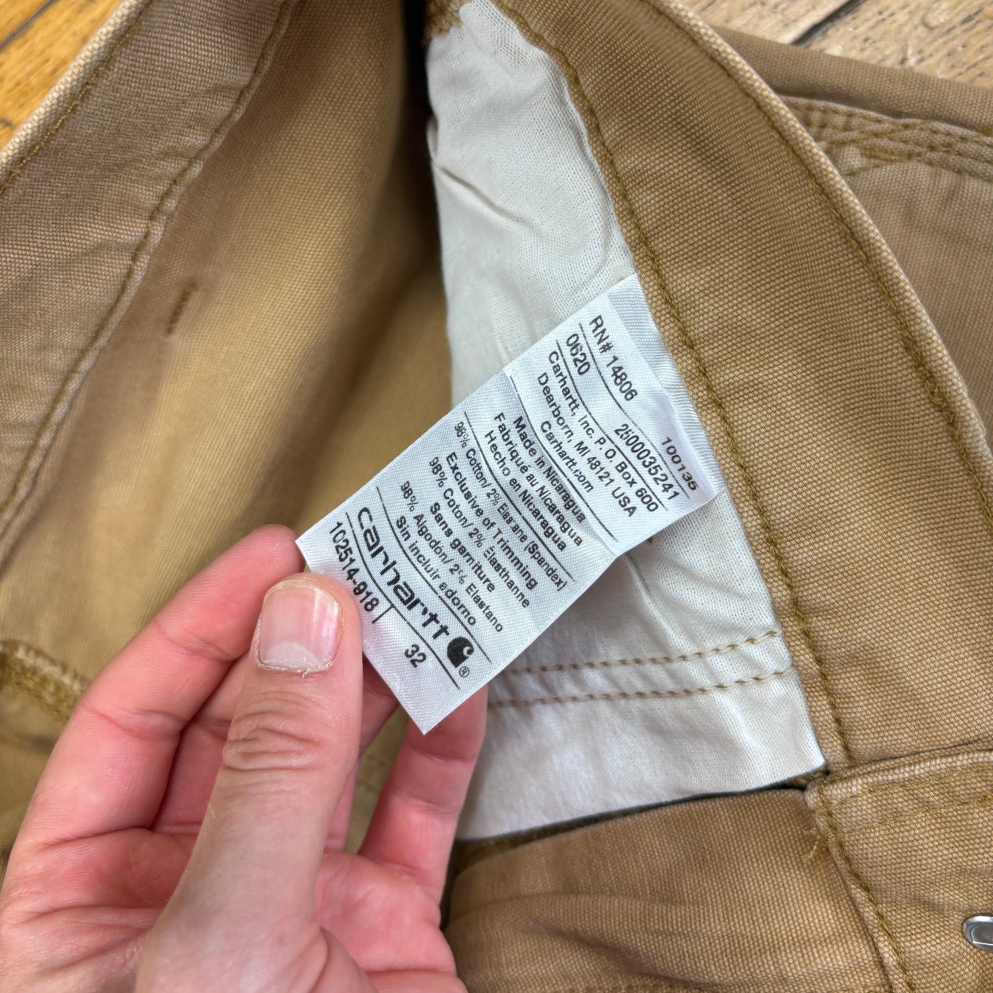 Vintage Carhartt Workwear Brown Baggy Carpenter Shorts - 34