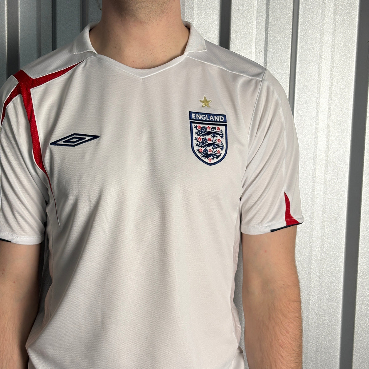 Umbro England White 2006 World Cup Football Shirt - M