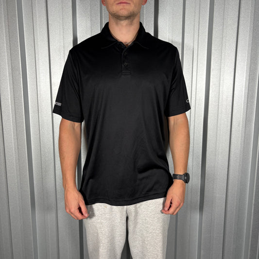 Oakley Black Embroidered Golf Polo Shirt - L