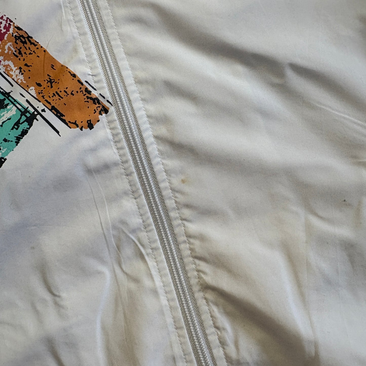 Vintage Reebok White Tracksuit Track Shell Windbreaker Jacket - XL
