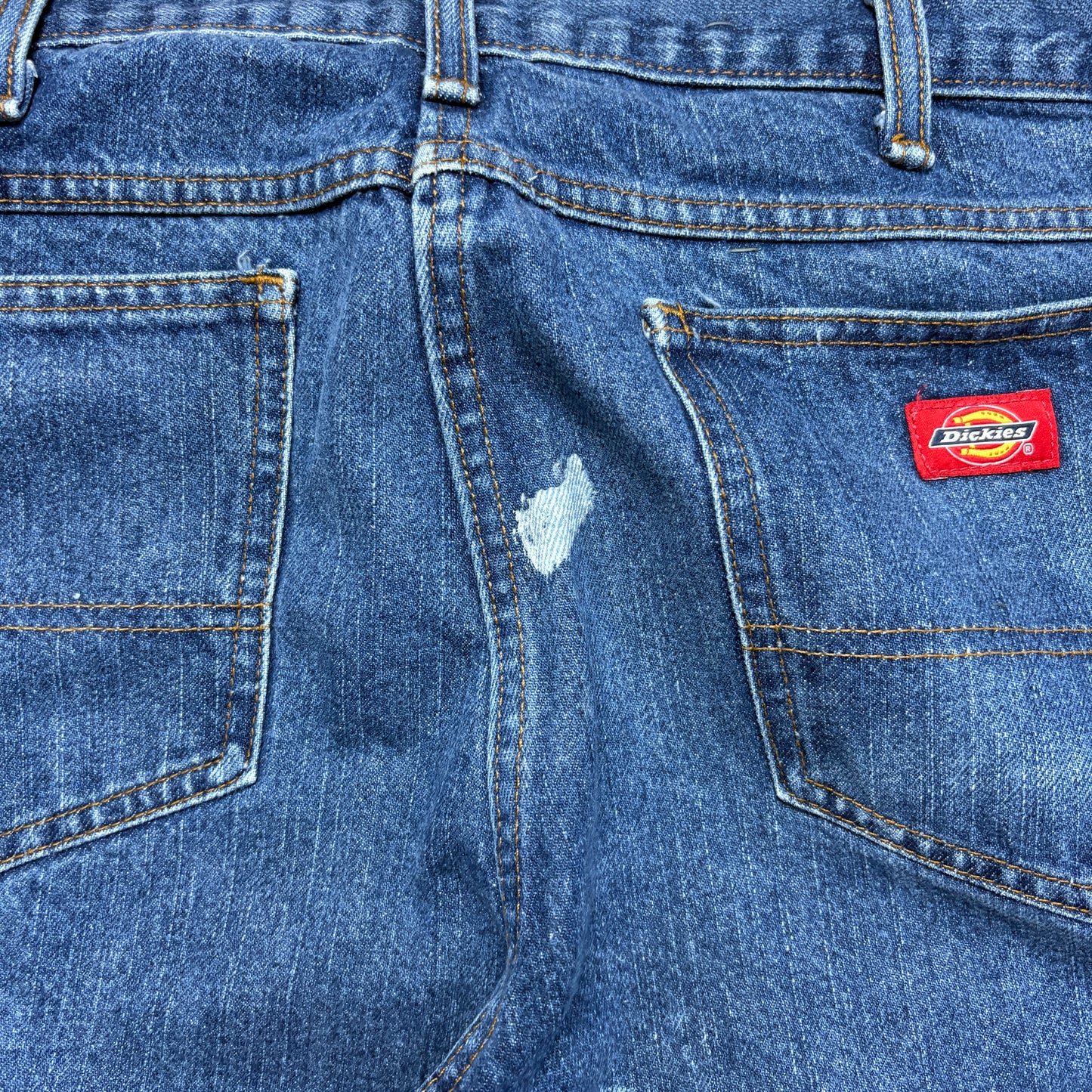 Vintage Dickies Workwear Carpenter Baggy Blue Jeans - 38R