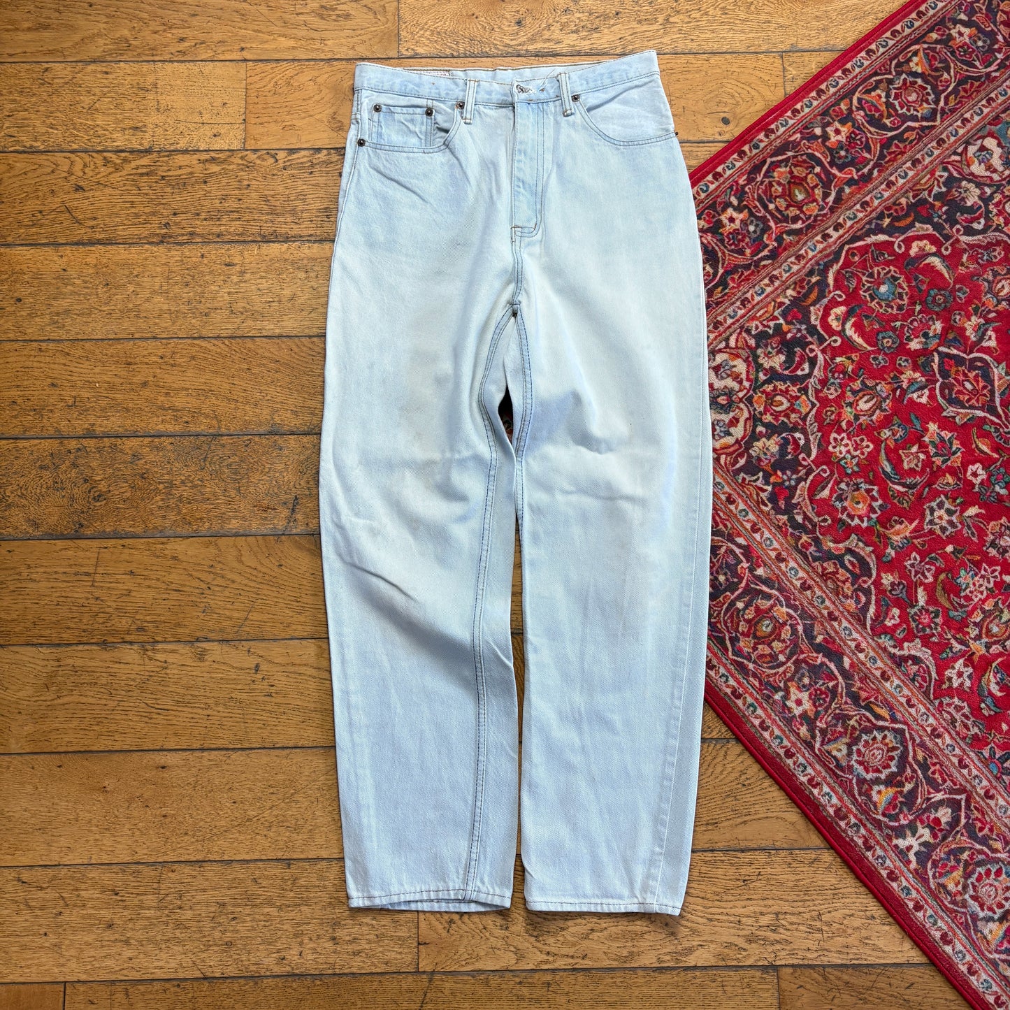 Vintage Levis 501 Straight Blue Denim Jeans - 30S