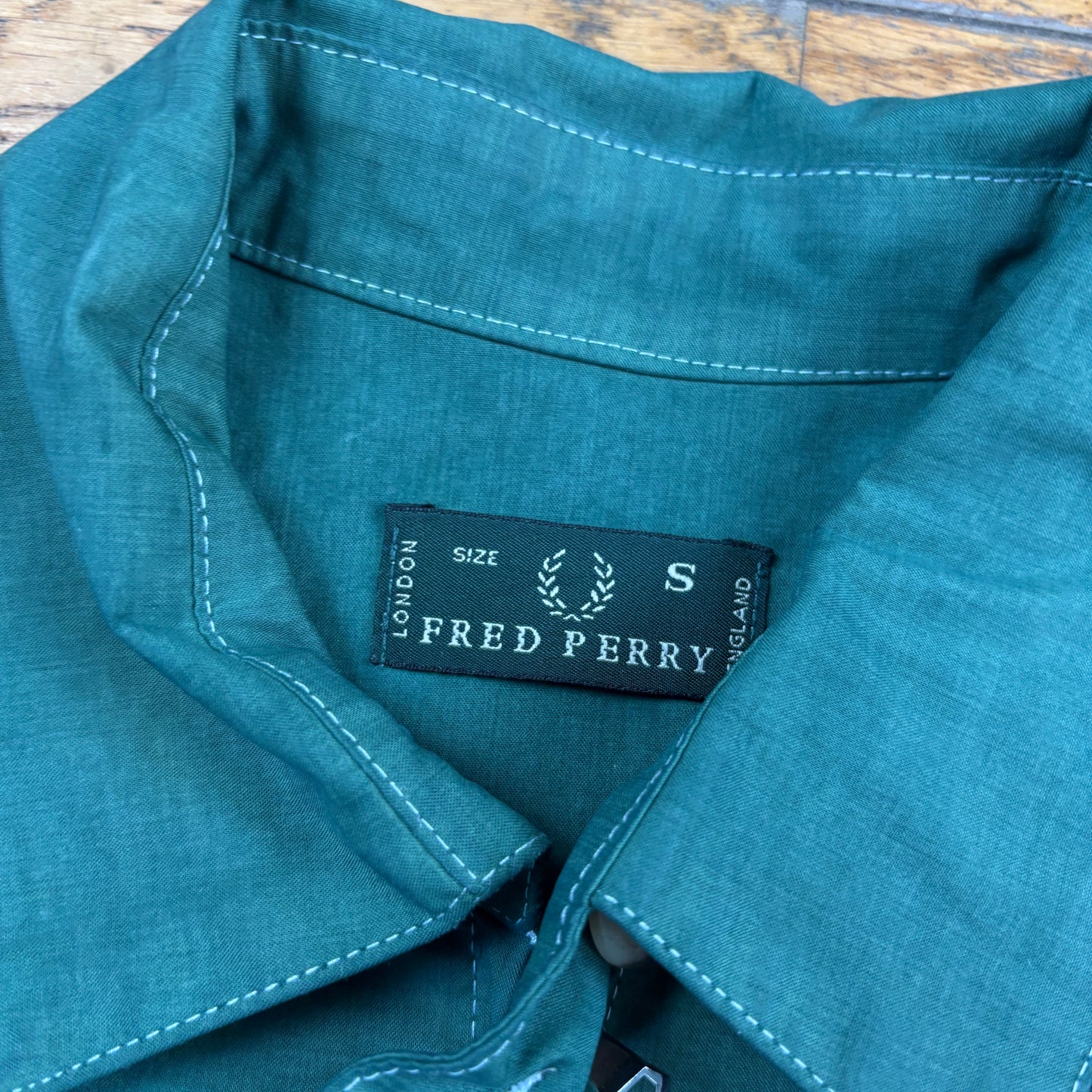 Vintage Fred Perry Harrington Green Jacket - M