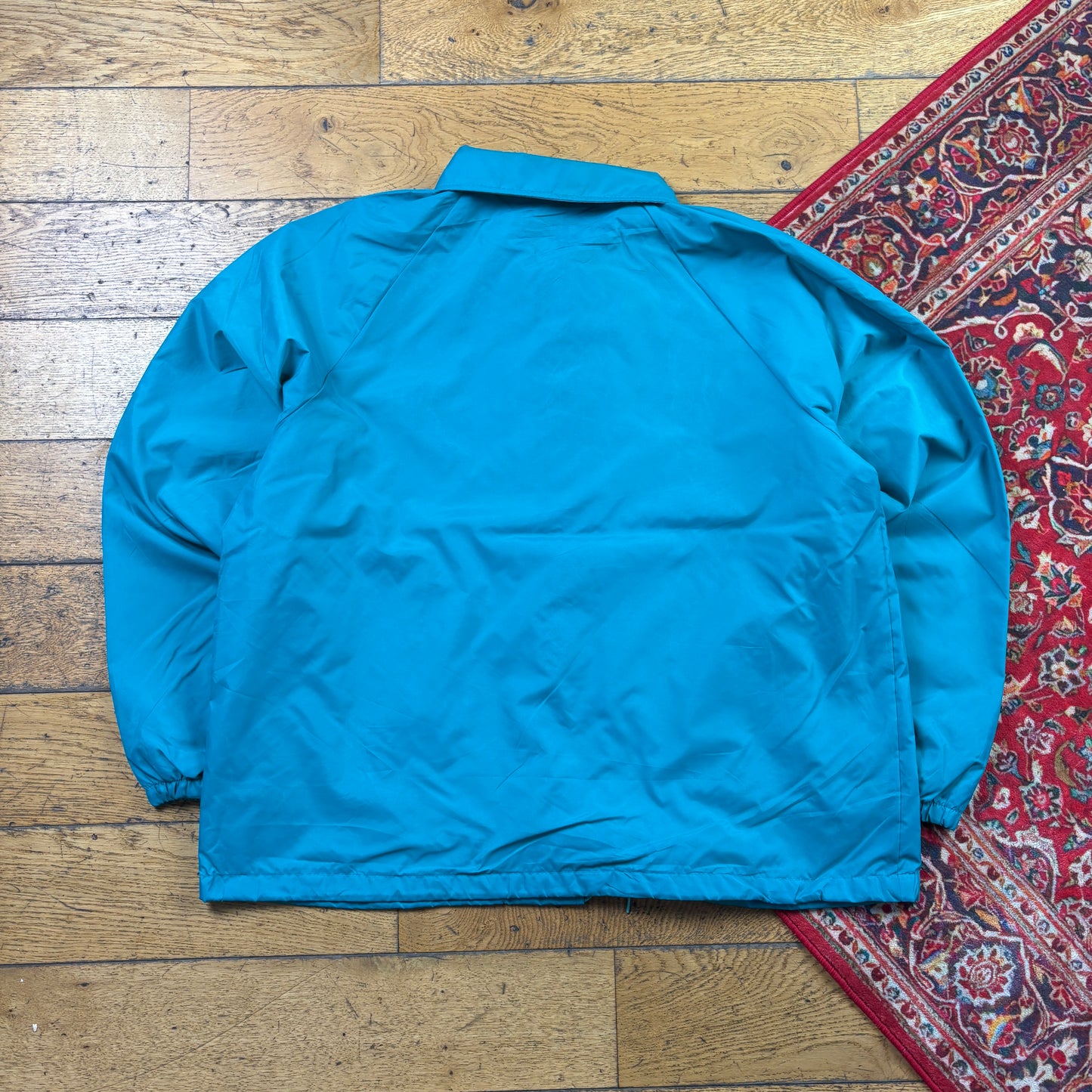 Vintage Blue Nylon Coach Harrington Jacket - XL