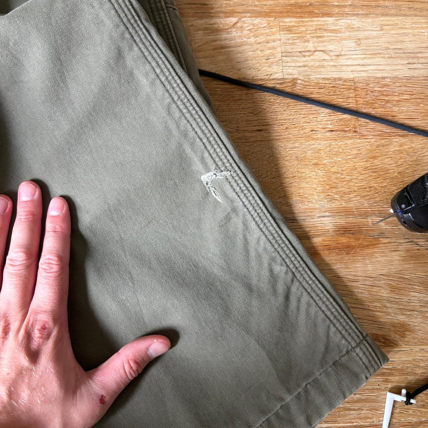 Vintage Carhartt Green Blanket Lined Workwear Carpenter Baggy Trousers - 34L