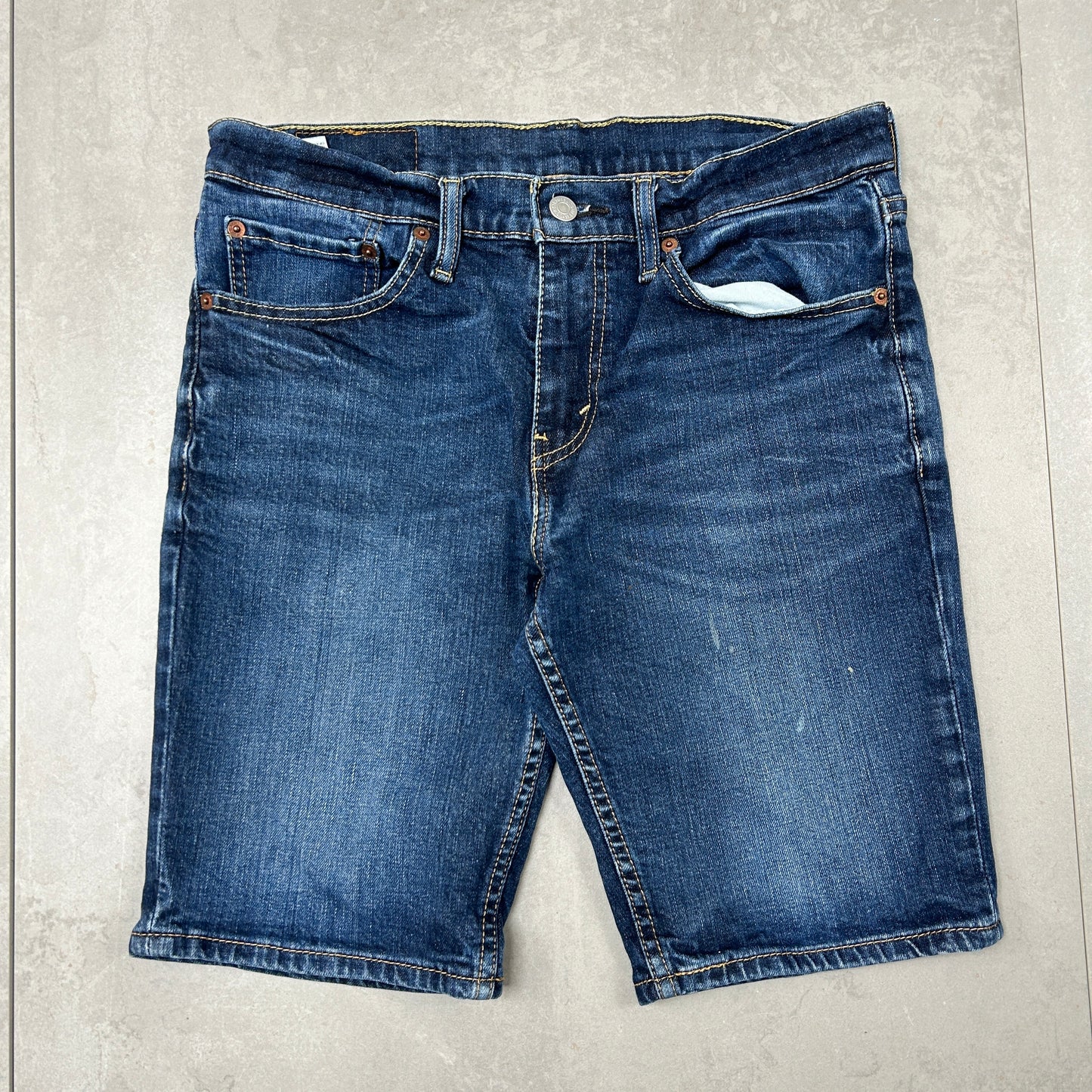 Vintage Levis 511 Slim Blue Denim Shorts - 31