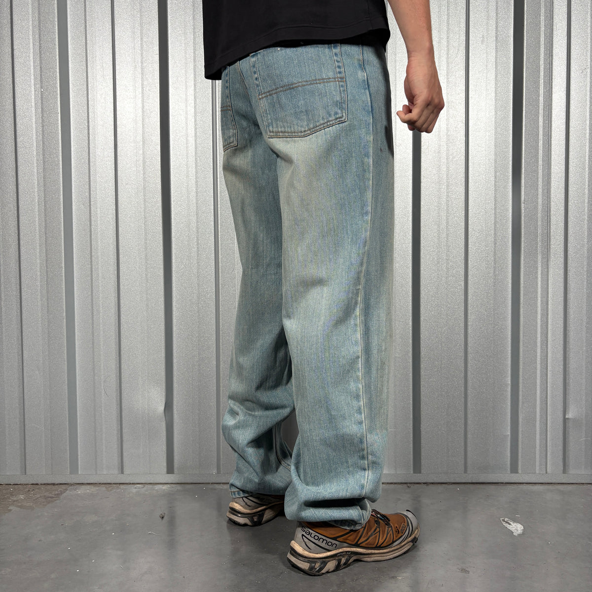 Quiksilver Baggy Blue Y2K Surfwear Jeans - 32R