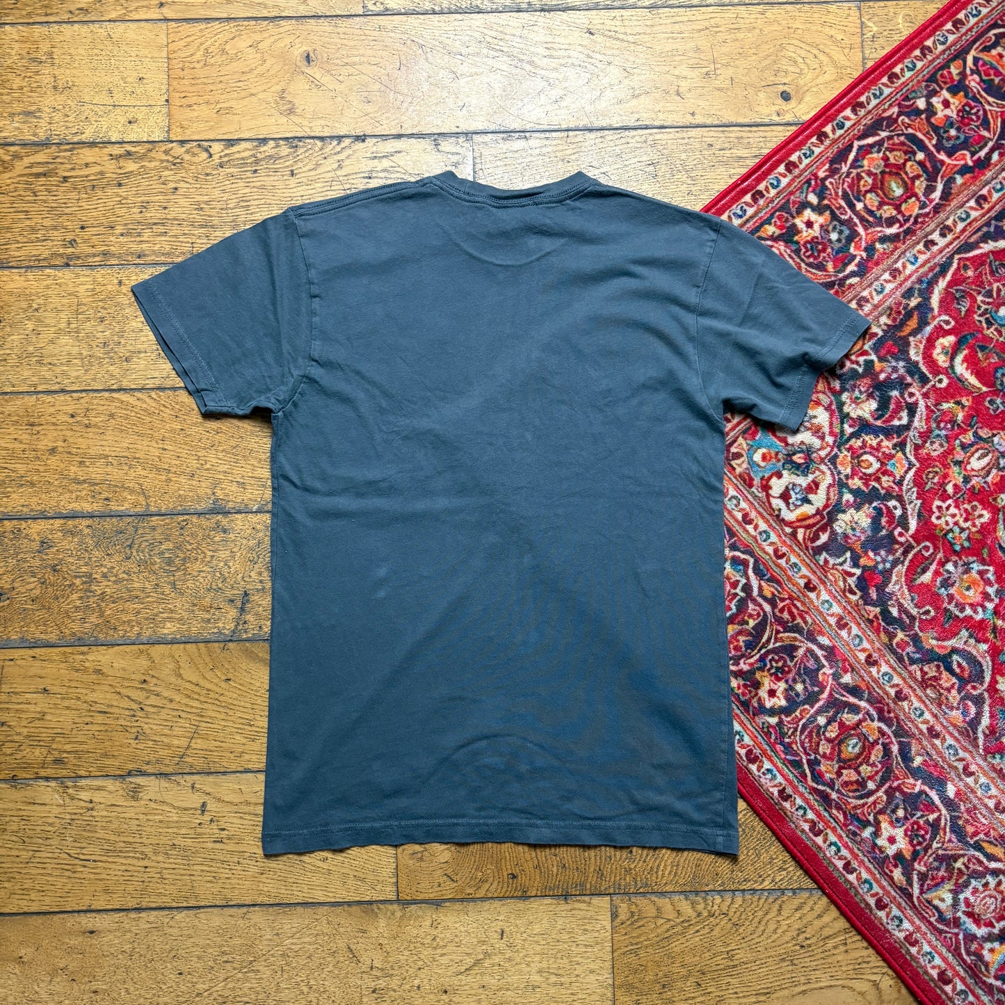 Vintage Thrasher Flames Grey Skate Graphic T-Shirt - XS